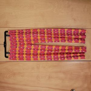 Jude Connally Red Orange Fan Pants Size S